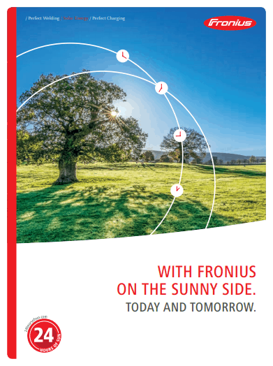 Cover of the Fronius brochure