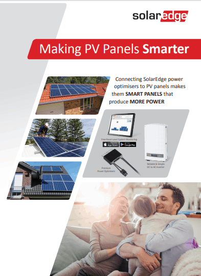 Cover of the SolarEdge homeowners brochure
