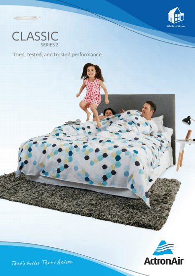Cover of the ActronAir Classic Series 2 brochure