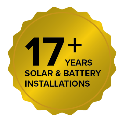 Battery storage installation badge