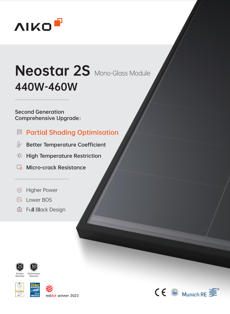 Cover of the AIKO Neostar 2S brochure