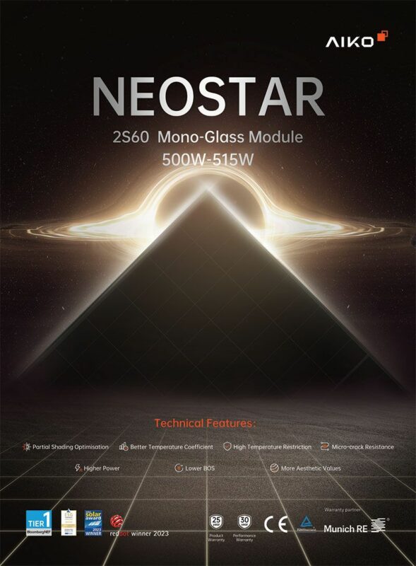 Cover of the AIKO Neostar 500W brochure